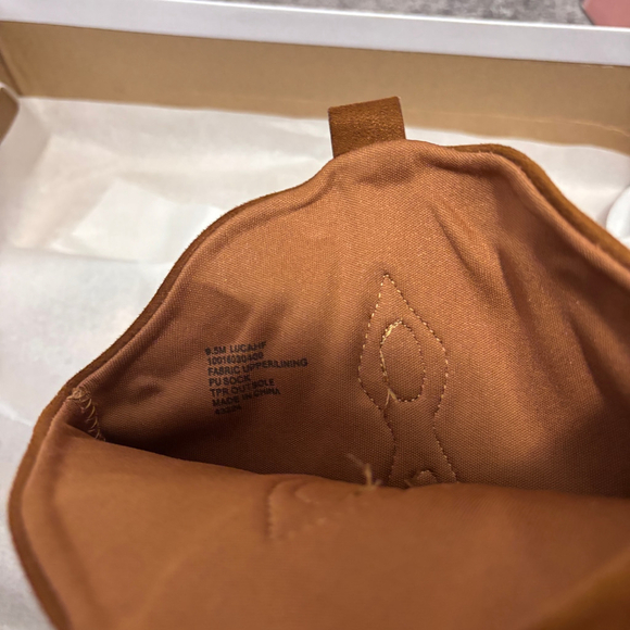 Wild Pair Women's Size 9.5 Brown Suede Cowboy Boots w/ Gold Crystals NIB - Picture 11 of 12